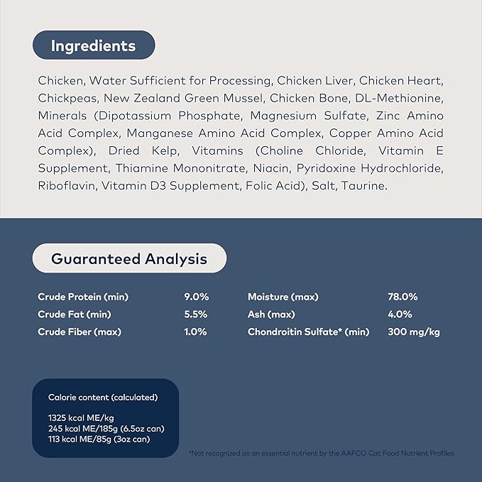ZIWI Peak Wet Cat Food – All Natural, High Protein, Grain Free, Limited Ingredient, with Superfoods (Chicken, Case of 6, 3oz Cans)