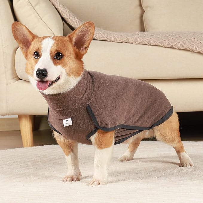 Dog Sweater Pullover Cold Weather Vest for Dogs Dog Sweatshirt & Jacket for Indoor and Outdoor Use (XX-Large, Brown)