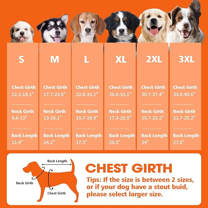 Fragralley Dog Coat Small, Waterproof Dog Jacket with Warm Fleece Lining, Adjustable Reflective Dogs Winter Coat, Turtleneck Pet Coats for Cold Weather (Orange S)