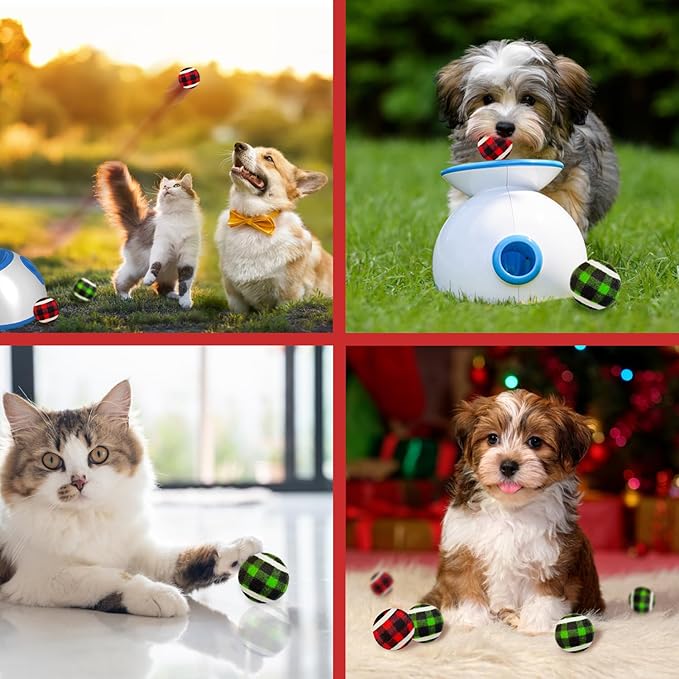 X-Small Dog Tennis Balls Dog Toys Ball 1.5" Pack of 12, Fit Ball Launchers,Christmas Dog Toys,Christmas Dog Gifts