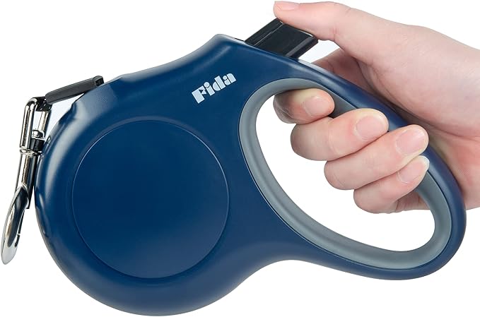 Fida Retractable Dog Leash, 16 ft Dog Walking Leash for Large Dogs up to 110lbs, Tangle Free,Navy Blue