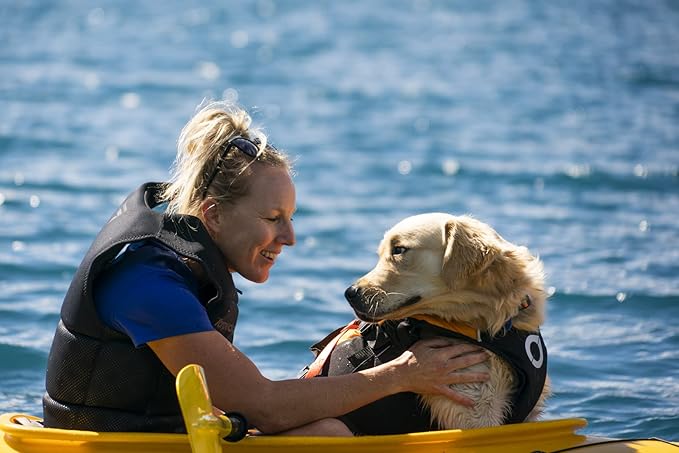 Stunt Puppy Float Doggy Life Jacket, Ergonomic Dog Life Vest for Swimming, Patented Design for Secure Fit, X-Large, Blue
