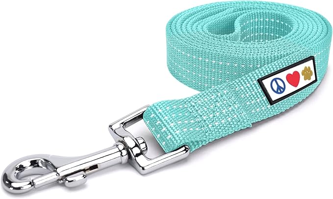 Pawtitas 6 FT Reflective Pet Puppy Leash - Comfortable Handle, Heavy Duty Training for Medium Dogs - Available in 4 FT or 6 FT