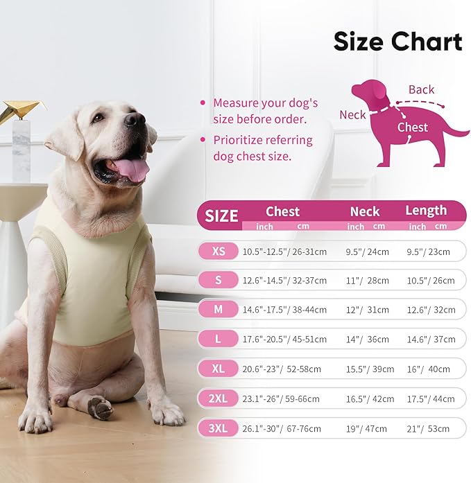 Fleece Lining Dog Hoodie with Harness Built in,Extra Warm Large Dog Jacket in Winter Doggie Coats with Hooded,Light Yellow XXXL