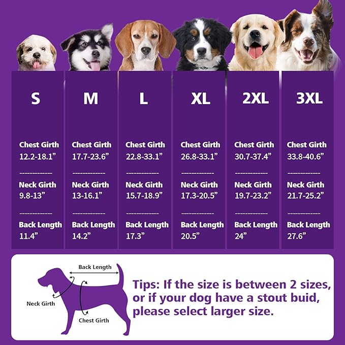 Fragralley Dog Coat Large, Waterproof Dog Jacket with Warm Fleece Lining, Adjustable Reflective Dogs Winter Coat, Turtleneck Pet Coats for Cold Weather (Purple XL)