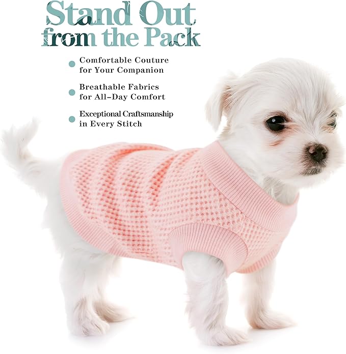 Cozy and Functional Dog Shirts for Small Puppies: Stretchable Pink Attire with Easy-On Design, Ideal for Chihuahuas and Yorkies - Enhance Comfort and Playfulness on Chill Days X-Small