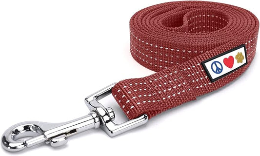 Pawtitas 6 FT Pet Puppy Leash Reflective Dog Leash Comfortable Handle Highly Reflective Threads Heavy Duty Dog Training Leash Available as a 6 ft Medium Dog Leash or 4 ft Dog Leash