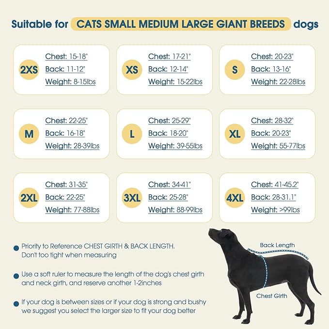 ROZKITCH Dog Winter Coat Soft Pullover Pajamas with Built-in Leash Hole, Pet Windproof Warm Cold Weather Jacket Vest Cozy Jumpsuit Apparel Outfit Clothes for Walking Hiking Travel Sleep Blue S