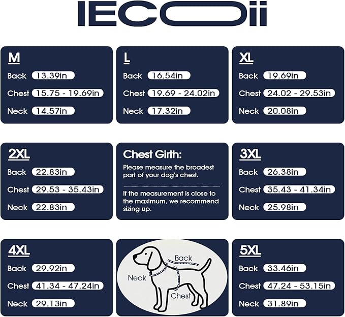 IECOii Winter Dog Coat - Reflective, Adjustable & Windproof Winter Jackets with Quick-Release Buckles, Lightweight & Soft & Warm Fleece Lined Vest for Daily Walks, Waterproof, Pink, Size 4XL