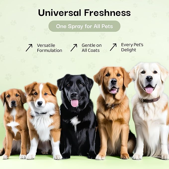605Products Premium Dog Cologne & Odor Eliminator - Long Lasting Puppy Perfume, Deodorant & Grooming Spray with Essential Oils, 2oz Show Dog