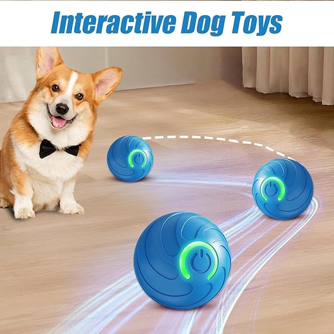 2 Packs Smart Jumping Ball for Dogs,2025 New Vibrating DogBall, Smart Jumping Ball DogToy, Interactive DogBall, Shaky BallToy for Dogs, BouncingBall for Dog, for Small Medium Large Dog