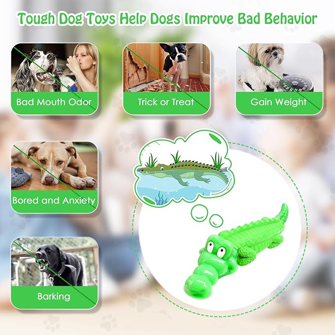 Dog Toys for Aggressive Chewers, Indestructible Toys for Large Dogs, Dog Chew for Large Medium Breed, Super Chewer with Tough Nylon, Gift for Dogs