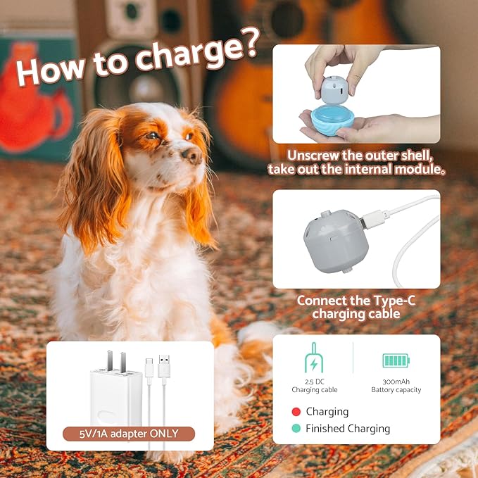 Interactive Dog Balls, Smart Dog Toys, 4 Movement Modes, Durable TPU Squeezably Elastomeric Material, Motion Activated Automatic Moving Rolling Ball for Dogs 20-60 lbs