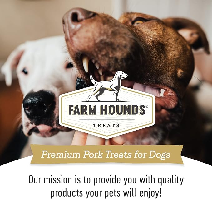 Farm Hounds - Pork Kidney - Premium Natural Jerky for Dogs - Made from 100% Humanely Raised Pork- Organ Treats - Great for Training & Treats - No Added Fillers - Made in USA - 4oz -1 Pack