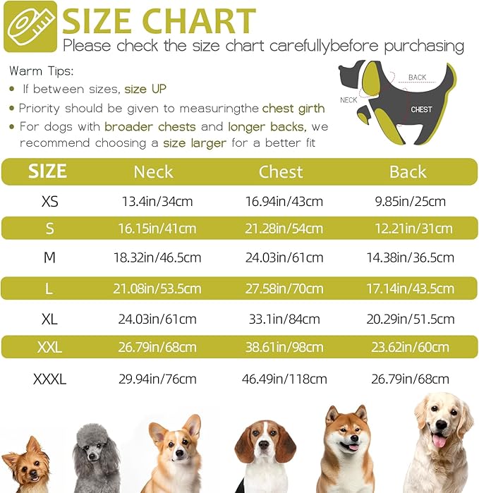 Dog Winter Coat with Harness, Dog Jacket, Pet Clothes with Zipper on Back, Waterproof Windproof Warm Vest, Reflective Cold Weather Coats, for Small Medium Large Dogs, Thick, Green, M