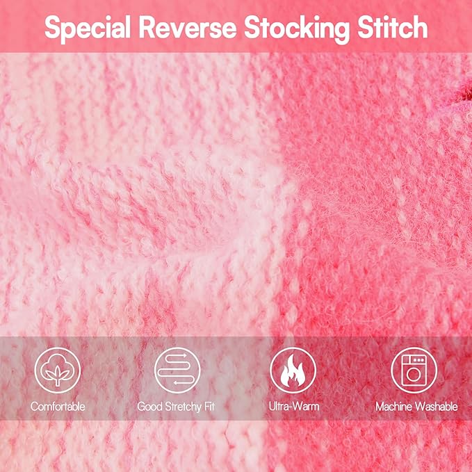 Queenmore Small Dog Sweater, Knitted Pullover Puppy Sweater,Cold Winter Pet Sweaters for Dog Girls Boys, Soft Turtleneck Knit Sweater with Leash Hole,Long Sleeves Christmas DogSweater(Pink,XS)