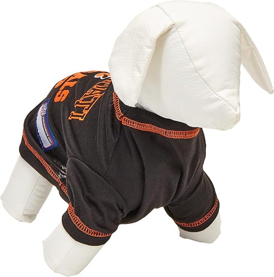NFL Cincinnati Bengals Dog T-shirt Small. - Licensed Shirt for Pets Team Colored with Team Logos- Premium Stretchable Materials for the comfort of your Dog & Cat