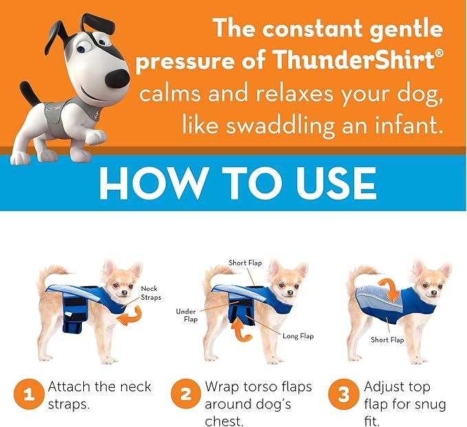 ThunderShirt Breeze for Dogs, Small, Aqua, Extra Breathable Mesh Fabric, Dog Anxiety Relief Vest for Every Day Stress & Calming During Thunder Storms and Fireworks