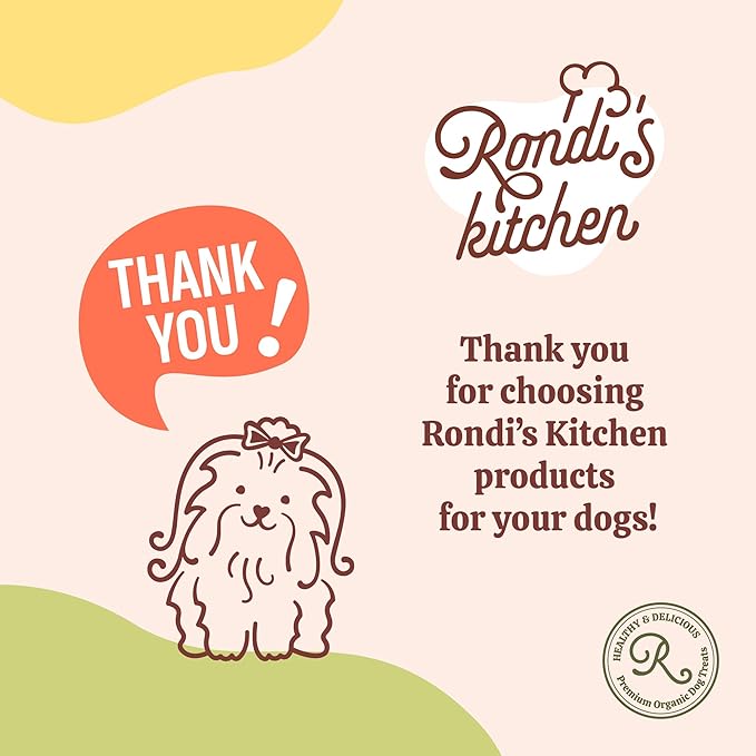 Rondi's Kitchen Lilly's Littles All-Natural & Organic Healthy Soft Dog Treats, Healthy Snacks for Small Dogs, Puppies, and Seniors, Tender Bite Cookies, Human Grade - Chicken & Peanut Butter