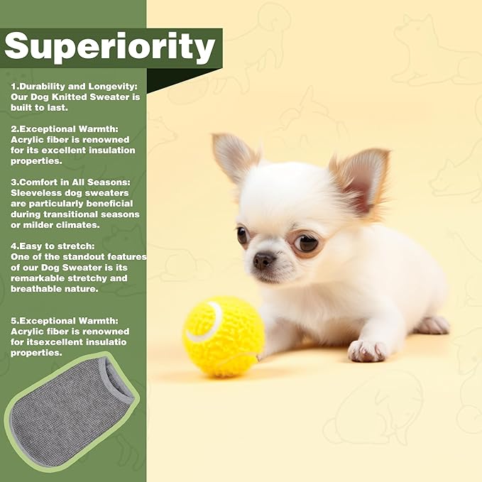 Cozy and Functional Dog Shirts for Small Puppies: Stretchable Blue Attire with Easy-On Design, Ideal for Chihuahuas and Yorkies - Enhance Comfort and Playfulness on Chill Days XX-Small