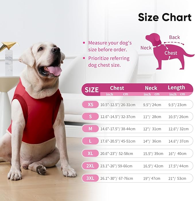 Fleece Lining Dog Hoodie with Harness Built in,Extra Warm Medium Dog Jacket in Winter Doggie Coats with Hooded,Red XL
