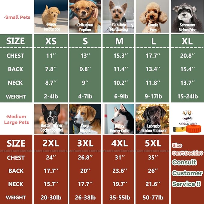 Koneseve Dog Shirt Soft Cotton Stretchy Clothes Comfy for Small Dogs Cat 2-Pack Rust & Mist Green XS