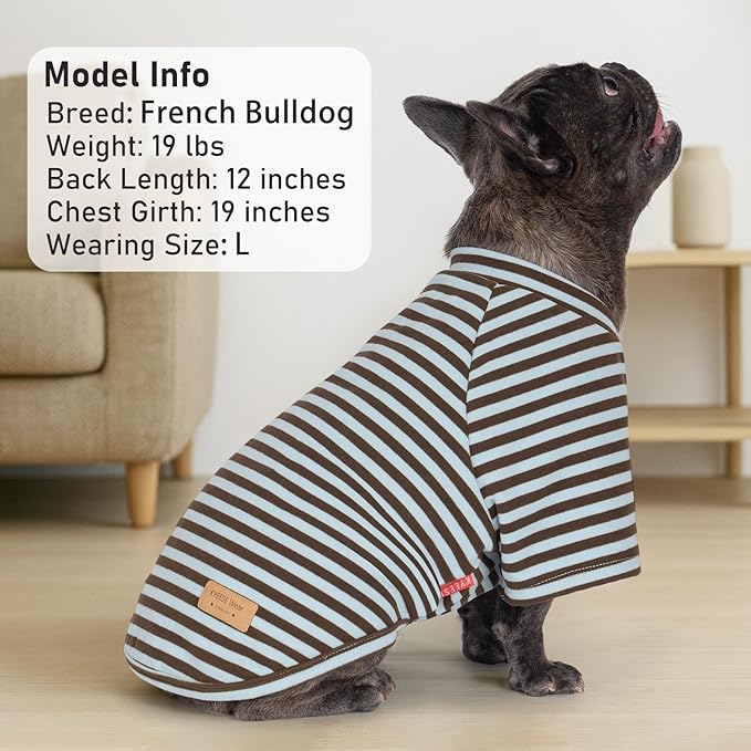 KYEESE 3Pack Dog Sweater Lightweight Dog Sweaters for Small Dogs Male Pet Fleece Sweater with Sleeves Stretchy Cat Sweaters Comfy Dogs Sweatshirt Soft Cat Clothes Pullover Pet Coat for Cold Weather