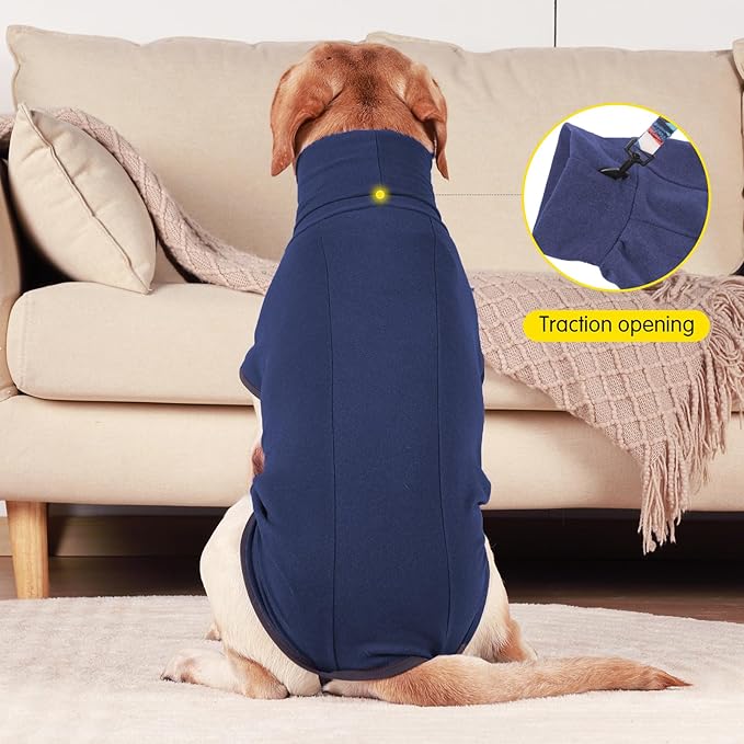 Dog Sweater Pullover Cold Weather Vest for Dogs Dog Sweatshirt & Jacket for Indoor and Outdoor Use (X-Small, Navy Blue)