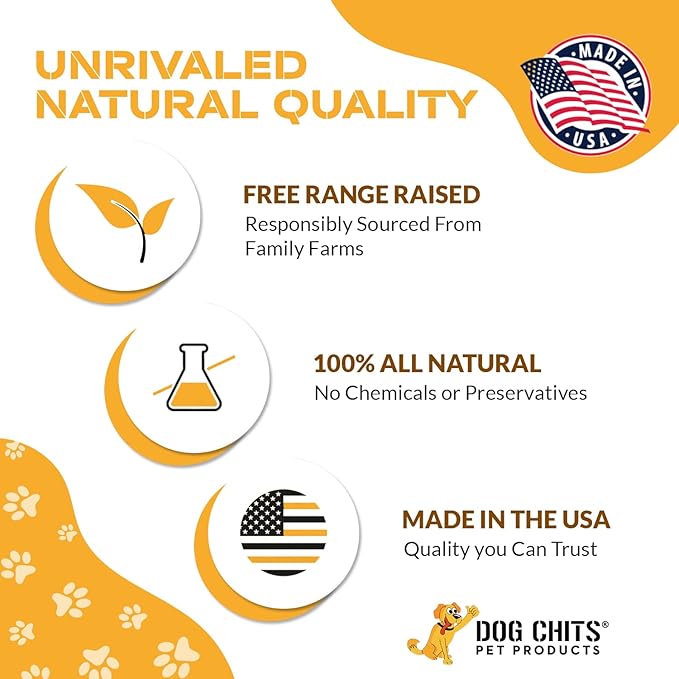 Dog Chits Lamb Ears for Dogs – 100% Natural Baked Lamb Ear Dog Treats – Grain-Free, High Protein, Lower Fat Training Chews – Dental Health & Joint Support – for Large, Medium Dogs – 25 Pack