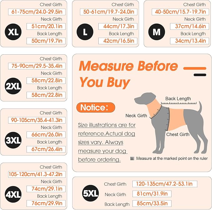 Medium Dog Coat, Warm Dog Winter Jacket, Waterproof Dogs Snowsuit With Foldable High Collar, Reflective Strips, Leash Hole, And Adjustable Hook & Loop Closure - Ideal For Cold Weather- Orange M