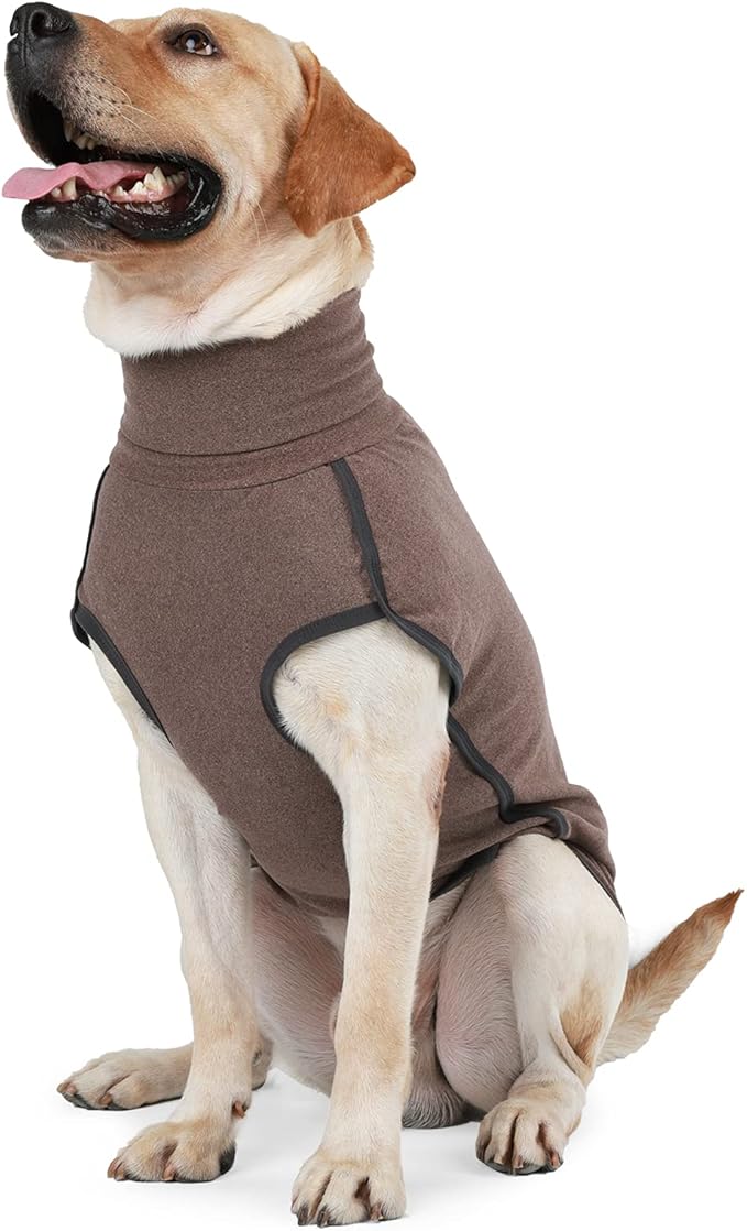 Dog Sweater Pullover Cold Weather Vest for Dogs Dog Sweatshirt & Jacket for Indoor and Outdoor Use (XX-Large, Brown)