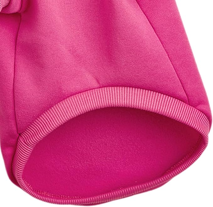 Puppy Sweater for Small Dogs Clothes Warm Winter Cat Clothe Pet Sweatshirt Knitwear Doggie Kitten Clothing, Rose, X-Large