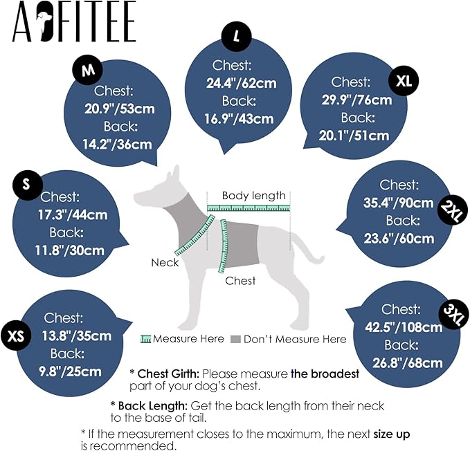 AOFITEE Dog Winter Coat, Waterproof Dog Jacket with Harness Built in, Warm Fleece Dogs Coats for Medium Dogs, Reflective Cozy Thermal Pet Puffer Jacket Snowsuit with Zipper & Furry Collar, Blue M