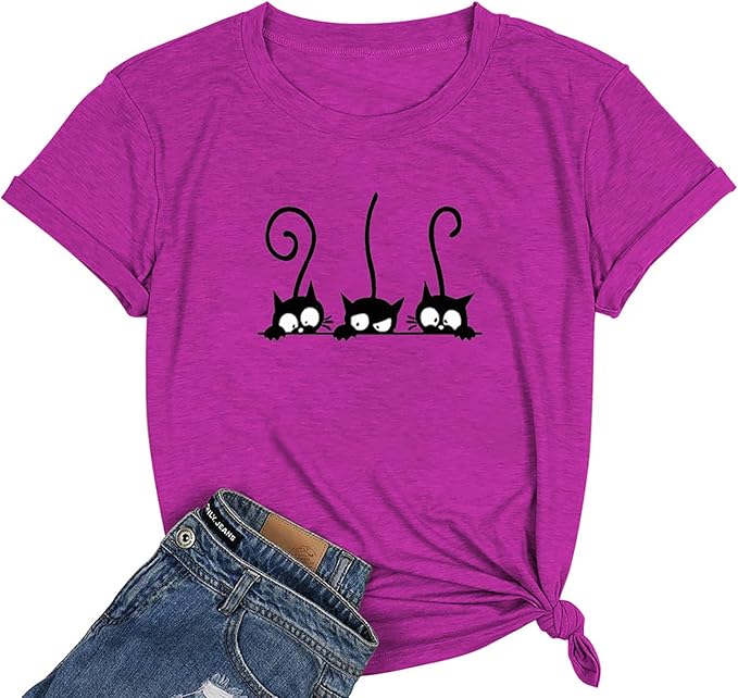 NIUBIA Women's T Shirts Summer Tops Simple Heart Graphic Shirts Sayings Short Sleeve Vacation Casual Blouse Thankful Tee