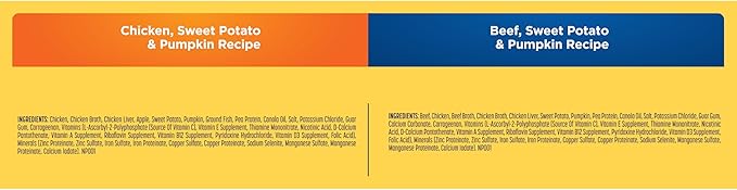Nature's Recipe Grain Free Wet Dog Food Variety Pack Chicken and Beef Recipes, 13oz. Cans