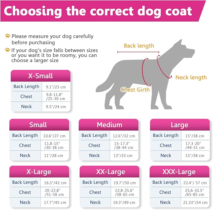 Fleece Hoodie, Windproof Waterproof Coat, Winter Warm Jacket, Cold Weather Pet Apparel Clothes Vest for Small Medium Large Dogs (M, Pink)
