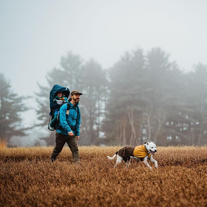 Ruffwear, Sun Shower Dog Raincoat, All-Weather Jacket, Waterproof, Windproof & Lightweight, Earth Brown, XX-Small