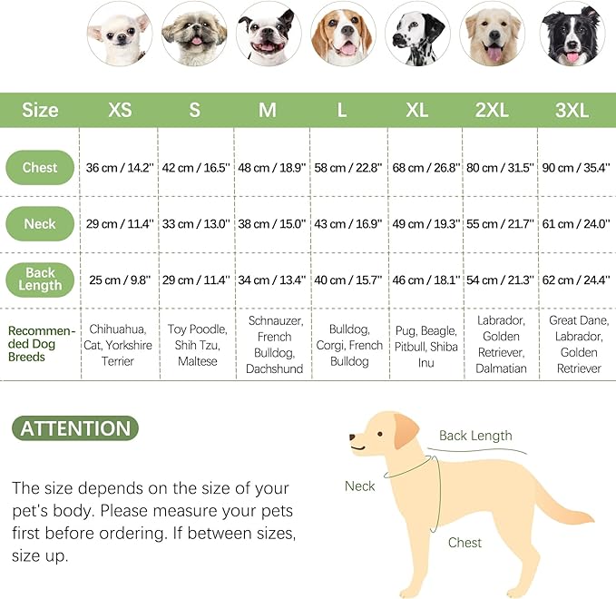 BRKURLEG Dog Sweater Dogs Warm Soft Fleece Sweaters, Turtleneck Sweatshirt for Small Medium Large Dogs, Dog Winter Coat, French Bulldog Pullover Jacket with Sleeve, Cold Weather Coat (Green, XL)