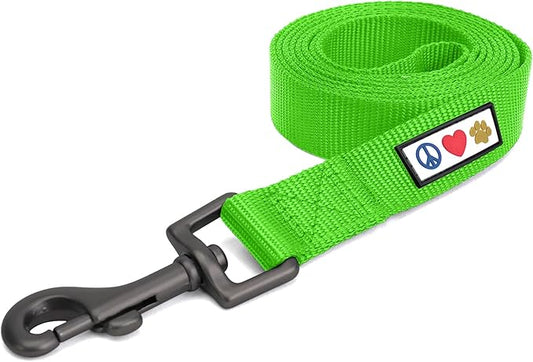 Pawtitas 6 FT Solid Color Leash Puppy Leash Dog Leash Comfortable Handle Dog Training Leash 6 ft Dog Leash Medium Dog Leash/Large Dog Leash Green Dog Leash