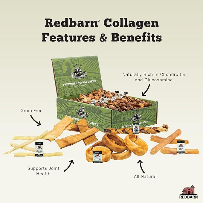 Redbarn Pet Products Collagen Braid - Small, Pack of 25
