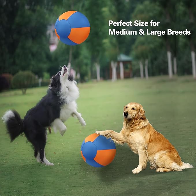 Herding Ball for Dogs, 18'' Durable Waterproof Jolly Ball for Dogs, Dog Training Toy for Medium & Large Breeds, Large Dog Toys for Collie, Australian Shepherd, and All Herding Breeds