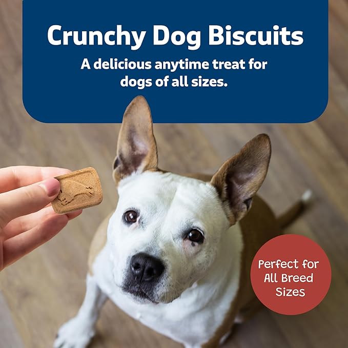 Blue Buffalo Mini Health Bars Crunchy Dog Biscuits, Oven-Baked With Natural Ingredients, Bacon, Egg & Cheese, 2-lb Box