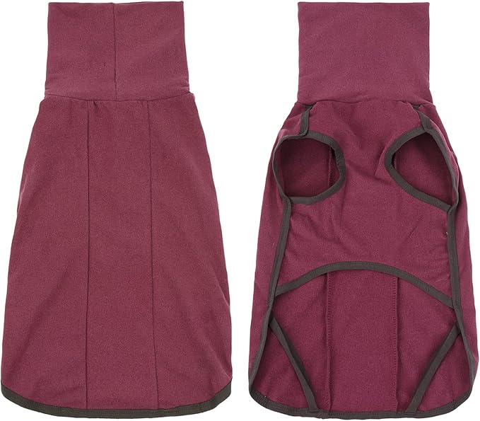 Dog Sweater Pullover Cold Weather Vest for Dogs Dog Sweatshirt & Jacket for Indoor and Outdoor Use (X-Small, Wine red)