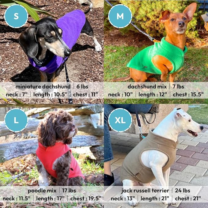 Gooby - Fleece Vest, Small Dog Pullover Fleece Jacket with Leash Ring, Black, Small