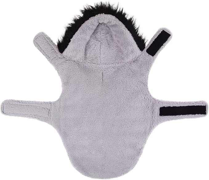 HDE Dog Puffer Jacket Fleece Lined Warm Dog Parka Winter Coat with Harness Hole Buffalo Plaid - S
