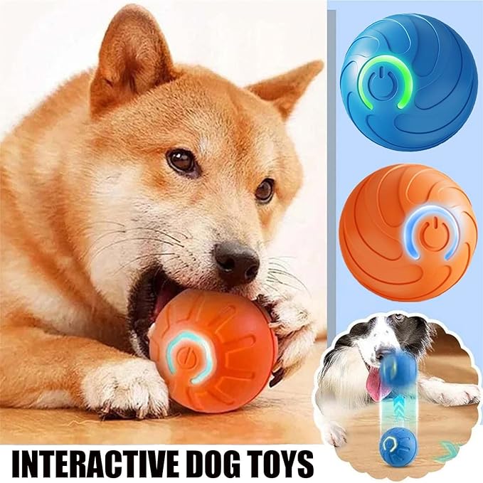 Generic 2PCS Shaky Ball Toy for Dogs, Vibrating Dog Ball, USB Rechargeable, Interactive, Automatic Moving, Bouncing, Perfect for Small, Medium, Large Dogs