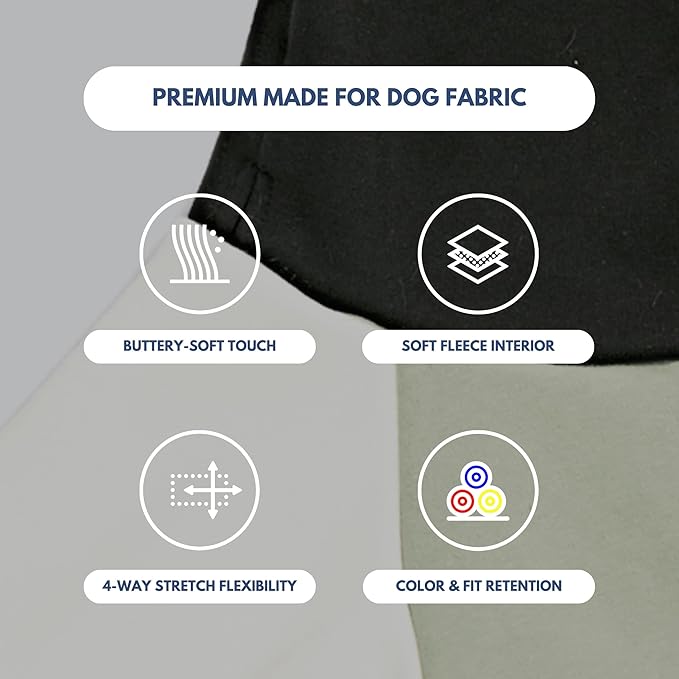 Spark Paws Dog Hoodie – Premium Dog Sweater for Small, Medium, and Large Dogs | Warm Outfits for French Bulldogs, Pitbull, Puppy, Winter Jacket Alternative - Olive Cream - 2XL