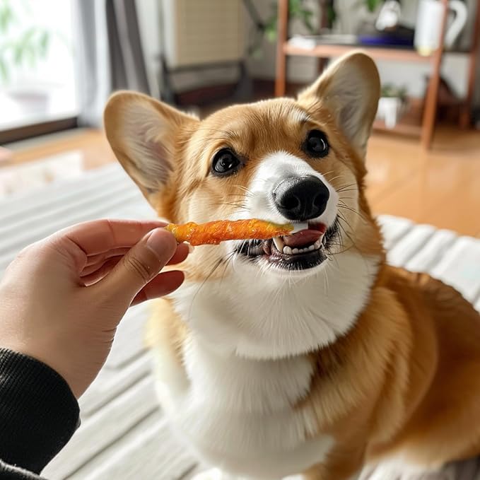 Dog Treats, 5 Inch Chicken Wrapped Rawhide Sticks for Dogs, Teeth Cleaning Dog Chew Snacks for Puppy and Small Dogs, 14.1oz