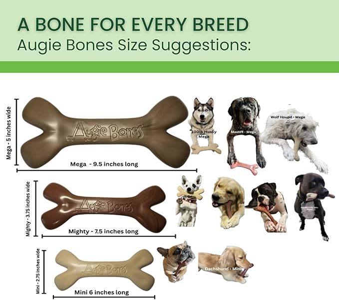 Non-Toxic Dog Toys - Sustainable Bacon Flavored Dog Chew Toys for Aggressive Chewers - Plant-Based Bioplastic Pet Toys - Made in The USA (Mega)