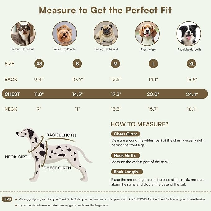 Queenmore Knitted Pullover Dog Sweater, Turtleneck Pet Cat Sweater, Cold Weather Puppy Clothes Stitching Knitwear with Leash Hole for Small Medium Dogs(Khaki,M)